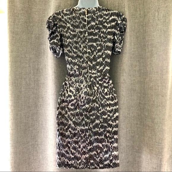 MICHAEL KORS⚡️ Gorgeous Sequin Ruched Sleeves Midi Dress_XS - Picture 4 of 13